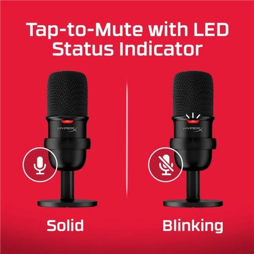 USB Condenser Gaming Microphone, for PC, PS4, PS5 and Mac, Tap-to-Mute Sensor